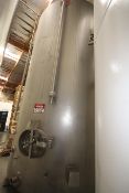 Aprox. 5,000 Gal S/S Jacketed Silo, with S/S Exterior & Bottom Side Door, (106” W x 171” H) (Located