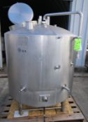 Walker 200 Gal Dome Top S/S Processor, Model PZ-ST, SN 1448, Includes Bottom Sweep Agitator