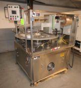 Orics 8-Station Round Tamper Evident Sealer, Model SLSVGF-R20, S/N SCF9981, Set-Up with 6-1/2