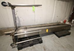 MTC 11 ft H Portable S/S Column Lift, Model HLC2-12L-RB, SN 0862761, Electric Driven, 800 lb.