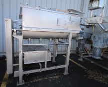 Blentech Twin Shaft S/S Cooker, Model CC 1000 V, SN 91689, Includes Pneumatic Hinged Lid, Top Hinged