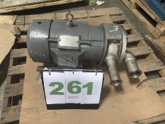 SS Pump, 10HP motor, 1755 RPM, 208 230/460V. -- (LOCATED IN IOWA, RIGGING INCLUDED WITH SALE