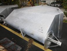 All S/S Auger Bin Conveyor, with Inside Dim. 8 ft L x 36