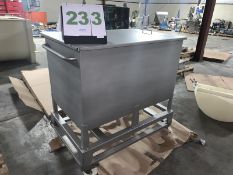 Never Used Sartorius Stedim Stainless Deep Steel Totes 45” x 29” x 26” (Rigging and loading fees