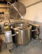 2012 Firex 85 Gal. (320 L) Jacketed S/S Tilting Kettle, Model PR IE 320 M, Series - Basket 320,