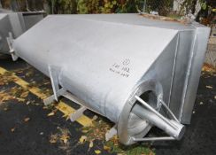 All S/S Auger Bin Conveyor, with Inside Dim. 8 ft L x 36
