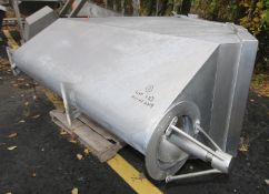 All S/S Auger Bin Conveyor, with Inside Dim. 8 ft L x 36