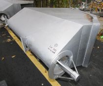 All S/S Auger Bin Conveyor, with Inside Dim. 8 ft L x 36