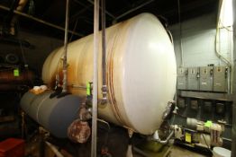 Aprox. 4,500 Gal. S/S Horizontal Sugar Tank, with Man Door, Overall Dims.: Aprox. 12' L x 8' Dia.,