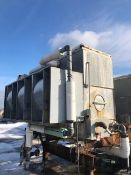 Hydrotower Evaporative Condenser, S/N 7225-2-1665-714, Belt Size: 3BP103, (NOTE: LOCATED ON ROOF) (