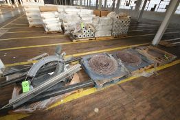 Pallet of Assorted S/S Product Conveyor, with (3) Rolls of Plastic Chain, Aprox. 3