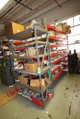 Parts Racking with Contents, Includes Terminal Boxes, Allen Bradley Switches, Telemecanique Overload
