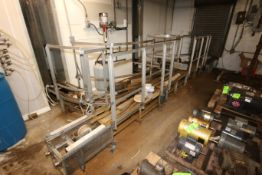 Case Conveyor System, Includes Overhead Section From Case Wash to the Cooler, Overhead Sections in