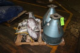 Resin Hoppers, with S/S Vacuum Cyclones, Located on 1-Pallet (BM)