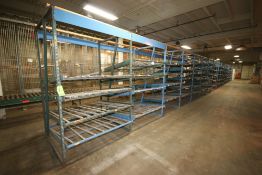 Sections of King Way Order Selection Racking, with Skate Style Shelving, with Uprights & Cross Beams