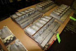 Sets of Uniloy Pint Molds, M/N 4007, Pairing: P6/A1, (1) Unit with Overall Dims.: Aprox. 24