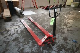 Vestil Extended Forks Hydraulic Pallet Jack, with Aprox. 95