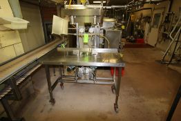 S/S Dual Station Ice Cream Filler, with Dual Outlet & Tub Station, Aprox. 48