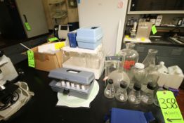 Misc. Lab Glassware & Other Items, Includes NEW & Used Temp. Gauges, Oxidizer Kit, Ascorbic Acid