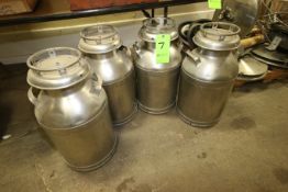 S/S Milk Pals, with S/S Side Handles & Lids (DA)