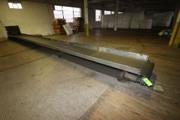 Straight Section of Power Conveyor, Including 90 Degree Turn & Decline Roller Conveyor, Aprox.