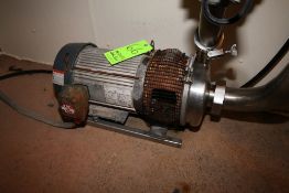 Crepaco 5 hp Centrifugal Pump, M/N 8V-81, with Siemens Safety Switch with Panel (DA)