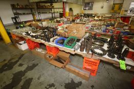 Large Assortment of Uniloy Blow Molder Parts, Includes Neck Blocks, T-Blocks, Clamp Bars, Clamp