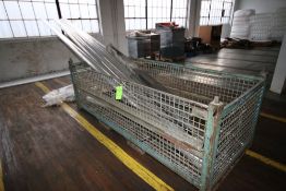 Forklift Cage with Straight Sections of Conduit, Cage Dims.: Aprox. 106