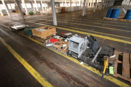 Assorted Plant Support Items, Includes Pallet of Tarps, Pieces of Plexi-Glass, (2) Bags of