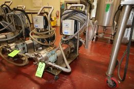 Waukesha Cherry Burrell 5 hp Positive Displacement Pump, M/N 030, S/N 297483-01, with Marathon 1740