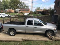 2007 Dodge Ram 1500 Pick Up Truck, Quad Cab SLT 4x4, with 5.7 Liter Hemi Engine-Automatic, Gray
