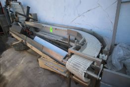 Section of S/S Conveyor, with Right Hand Turn, Mounted on S/S Frame, with 9