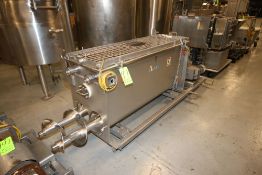 APV S/S Ribbon Blender with Dual Auger Bottom Discharge, S/N K-1686, with S/S Cage Top, wih