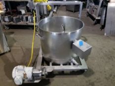 Aprox. 50 Gal. S/S Single Wall Tank, with Bottom Discharge, with Centrifugal Pump, Mounted on S/S