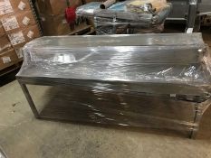 S/S Loading Table Conveyor, with S/S Top Shelf (LOCATED AT ATWATER, CA)