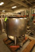 Cherry-Burrell Aprox. 250 Gal. S/S Cone Bottom Processor, with S/S Sweep Agitation, Internal Tank