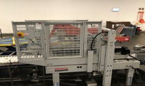 3M Top & Bottom Case Sealer, with Top & Bottom Taper, with Straight Section of Roller Conveyor (