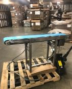 S/S Straight Section of Break Up Conveyor, Mounted on S/S Frame with Drive (LOCATED AT ATWATER, CA)