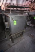 Square S/S Single Wall Tank, Mounted on Portable S/S Frame (LOCATED IN COLTON, CA--$50.00 RIG FEE)