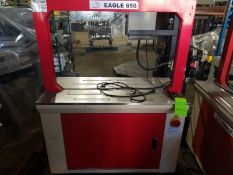 Eagle Arch Strapping Machine, M/N 650, with S/S Strapping Top, Mounted on Wheels (LOCATED IN FT.