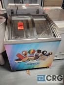 Portable 3 foot reach in ice cream freezer