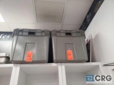 Lot of (2) plastic totes