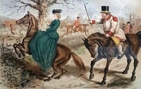 After John Leech Colour print  