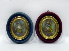 Late 19th/early 20th century School Watercolours Pair floral studies, one indistinctly signed, 9 x