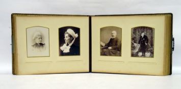 Late 19th/early 20th century photograph album with brass clasp