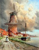 L Van Staaten Watercolour drawing 