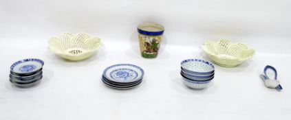 Islamic vase of tapering form, the body decorated with warrior bearing spear upon horseback,