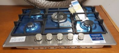 Beko five-ring gas hob, width 68cm (VAT payable on hammer)