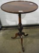Mahogany circular top wine table