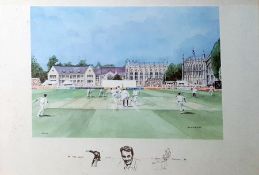 Box of mainly unframed pictures and prints to include:- After Henry Alkin Modern colour print 